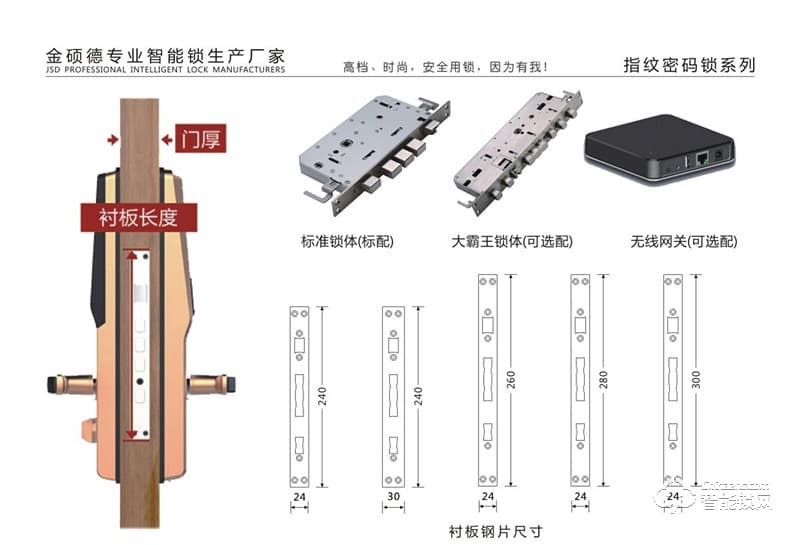金硕德智能锁 A803智能密码锁