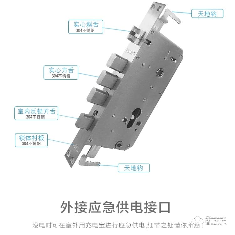 凯恩斯智能锁 D2室内简约指纹锁