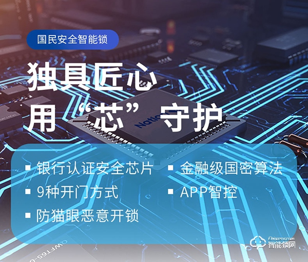 国民安全智能锁新品F1强势上市！安全性再升级，可防猫眼防反锁！